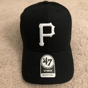 47 Brand Black and White Adjustable Hat
